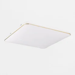 Plafon kwadratowy LED 50W złoty OMAR 53 cm