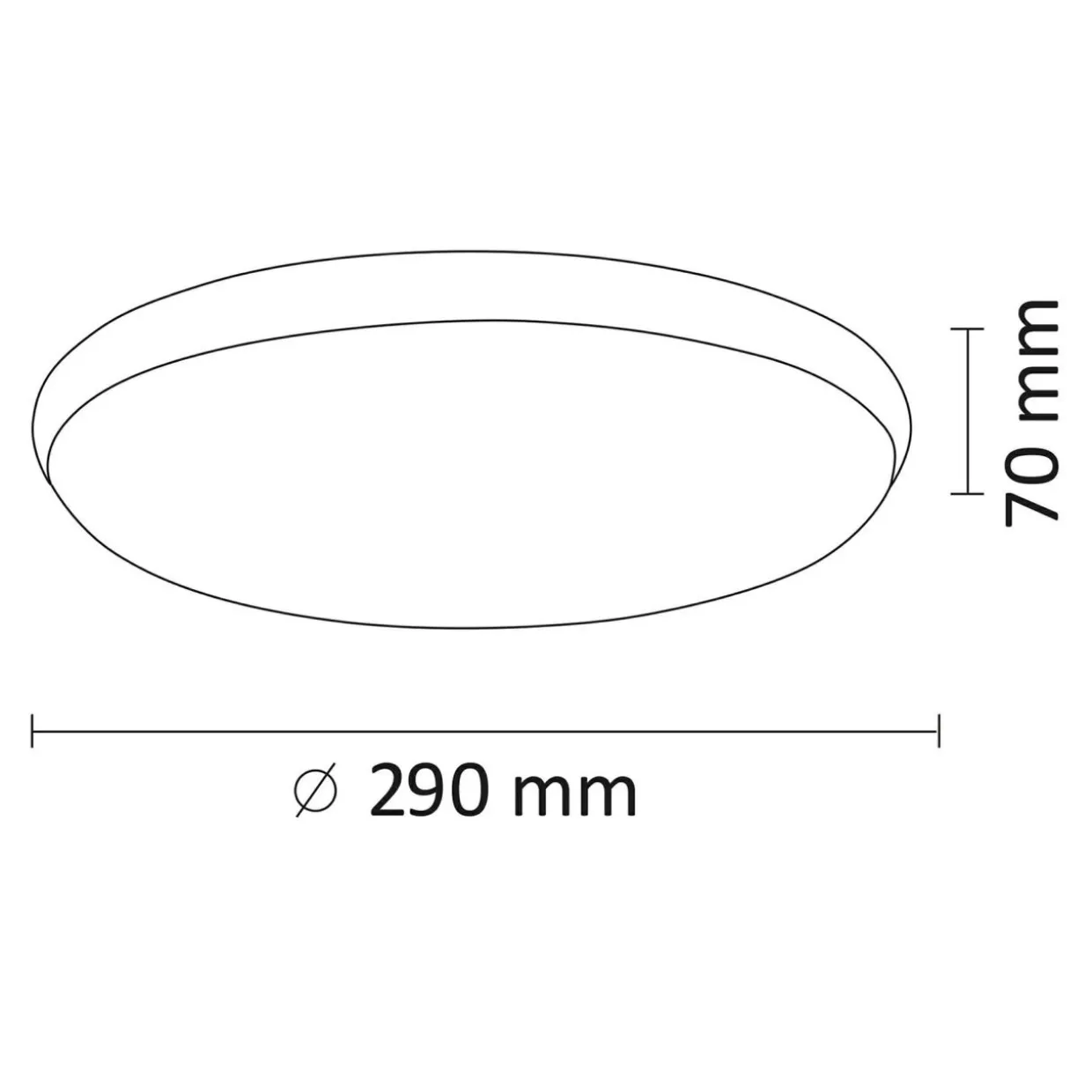 Plafon LED biały KERN 12W