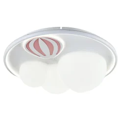 Plafon LED FOCUS biało-czerwony