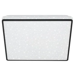 Plafon LED glamour biało-czarny LINO 27 cm
