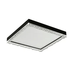 Plafon LED kwadratowy czarny REGI 45,8 cm