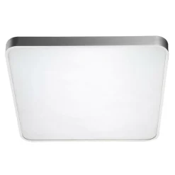 Plafon LED kwadratowy srebrny SIERRA 50 cm