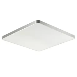 Plafon LED kwadratowy srebrny SIERRA 80 cm