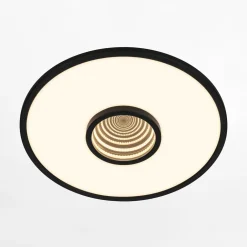 Plafon LED okrągły z efektem głębi czarny TORO