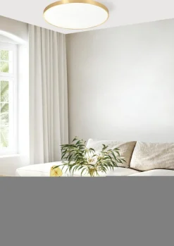 Plafon LED okrągły złoty SIERRA 60 cm