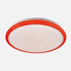 Plafon LED RGB biały ARESO z pilotem 41 cm