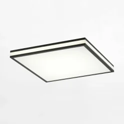 Plafon LED RGB czarny MARIO z pilotem 46,5x46,5 cm