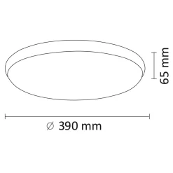 Plafon LED 24W biały ROMA 39 cm