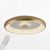 Plafon LED 37W złoty VERTIGO z pilotem fi 61,5 cm