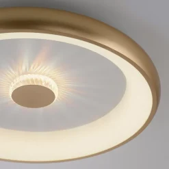 Plafon LED 37W złoty VERTIGO z pilotem fi 61,5 cm