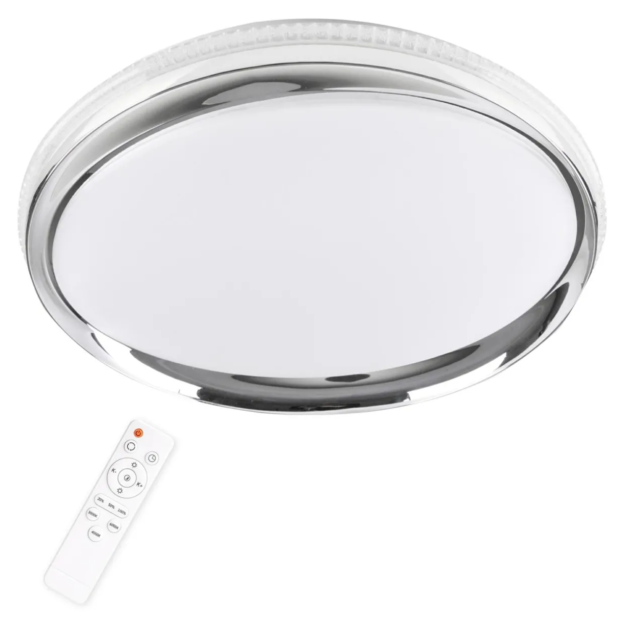 Plafon LED z pilotem biały GLOSSY 2 50 cm