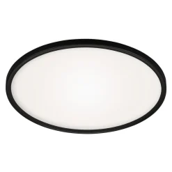 Plafon LED z pilotem czarny SLIM 42 cm