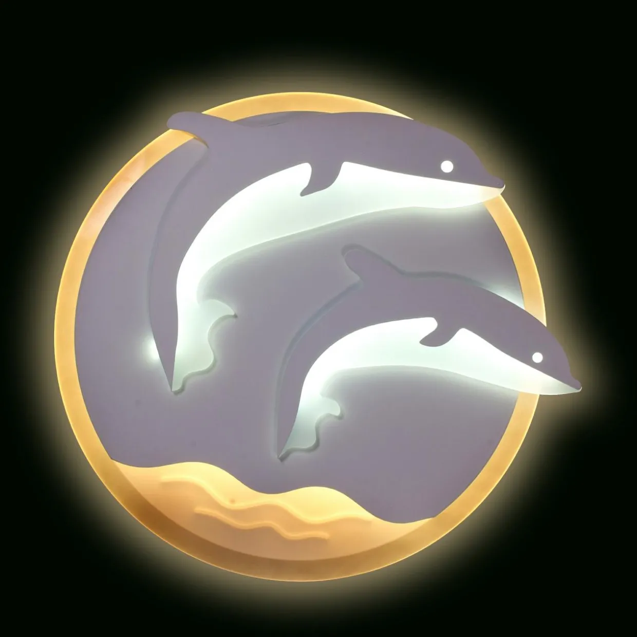 Plafon ozdobny LED DELFINY 48 W P-666/1 z pilotem