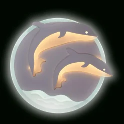 Plafon ozdobny LED DELFINY 48 W P-666/1 z pilotem