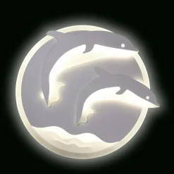 Plafon ozdobny LED DELFINY 48 W P-666/1 z pilotem