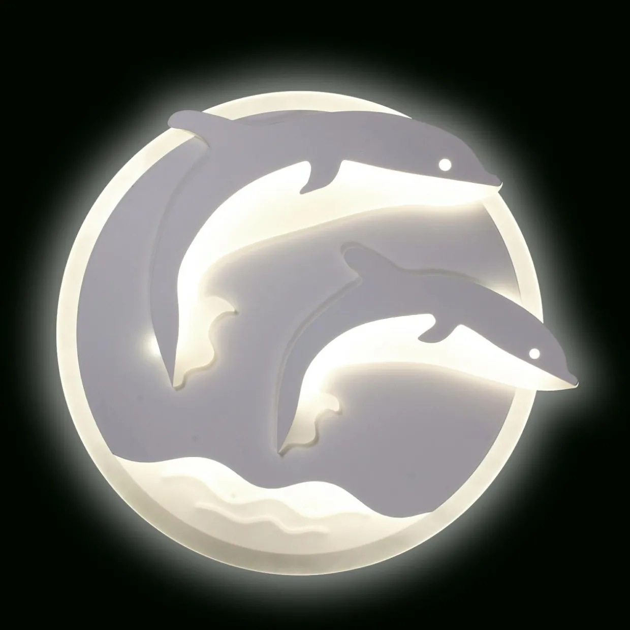 Plafon ozdobny LED DELFINY 48 W P-666/1 z pilotem