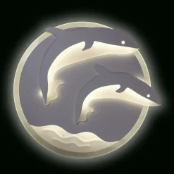 Plafon ozdobny LED DELFINY 48 W P-666/1 z pilotem