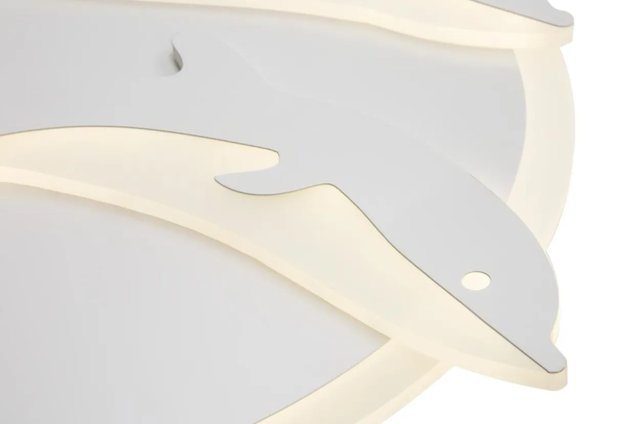 Plafon ozdobny LED DELFINY 48 W P-666/1 z pilotem