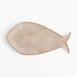 Półmisek z melaminy w kształcie ryby 35x18 cm MIX