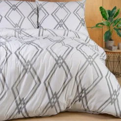 Pościel bawełniana geometryczna JERSEYLOVE 220x200 cm