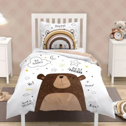 Pościel bawełniana LULULAND MISIEK 160x200 cm