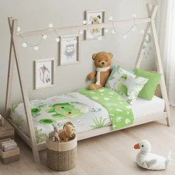 Pościel bawełniana PRZYTULAKI DINO 100x135 cm