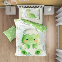 Pościel bawełniana PRZYTULAKI DINO 100x135 cm