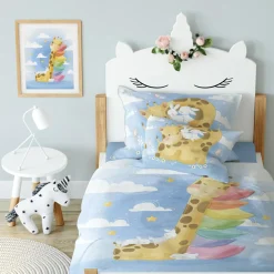 Pościel bawełniana PRZYTULAKI ŻYRAFA 100x135 cm