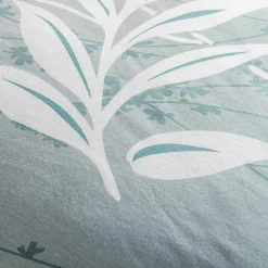 Pościel bawełniana w białe liście JERSEYLOVE 160x200 cm