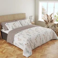Pościel bawełniana w kwiaty COTTAGE HOME 160x200 cm