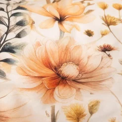 Pościel bawełniana w kwiaty NATURAL BOHO 160x200 cm