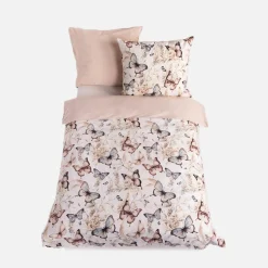 Pościel bawełniana w motyle NATURAL BOHO 220x200 cm