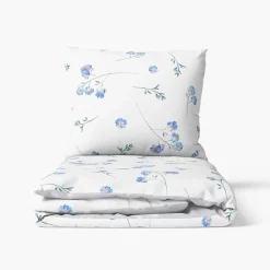 Pościel bawełniana w niezapominajki COTTAGE HOME 140x200 cm