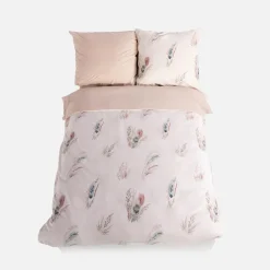 Pościel bawełniana w pióra NATURAL BOHO 160x200 cm