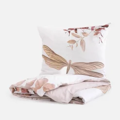 Pościel bawełniana w ważki NATURAL BOHO 160x200 cm