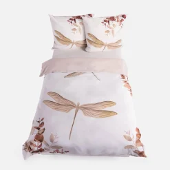 Pościel bawełniana w ważki NATURAL BOHO 160x200 cm