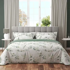 Pościel bawełniana z motywem roślinnym COTTAGE HOME 220x200 cm
