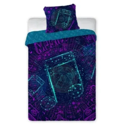 Pościel młodzieżowa NUTY 3D FLUO 160x200 cm