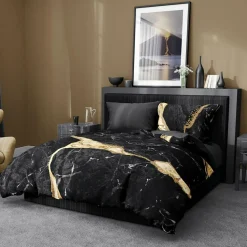 Pościel satynowa z cyfrowym nadrukiem MINERALS 220x200 cm