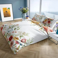 Pościel z satyny bawełnianej polne kwiaty NOBILE 160x200 cm
