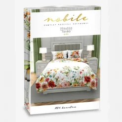 Pościel z satyny bawełnianej polne kwiaty NOBILE 220x200 cm