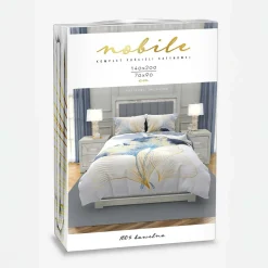 Pościel z satyny bawełnianej miłorząb NOBILE 140x200 cm