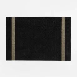 Podkładka na stół czarna w paski 30x45 cm