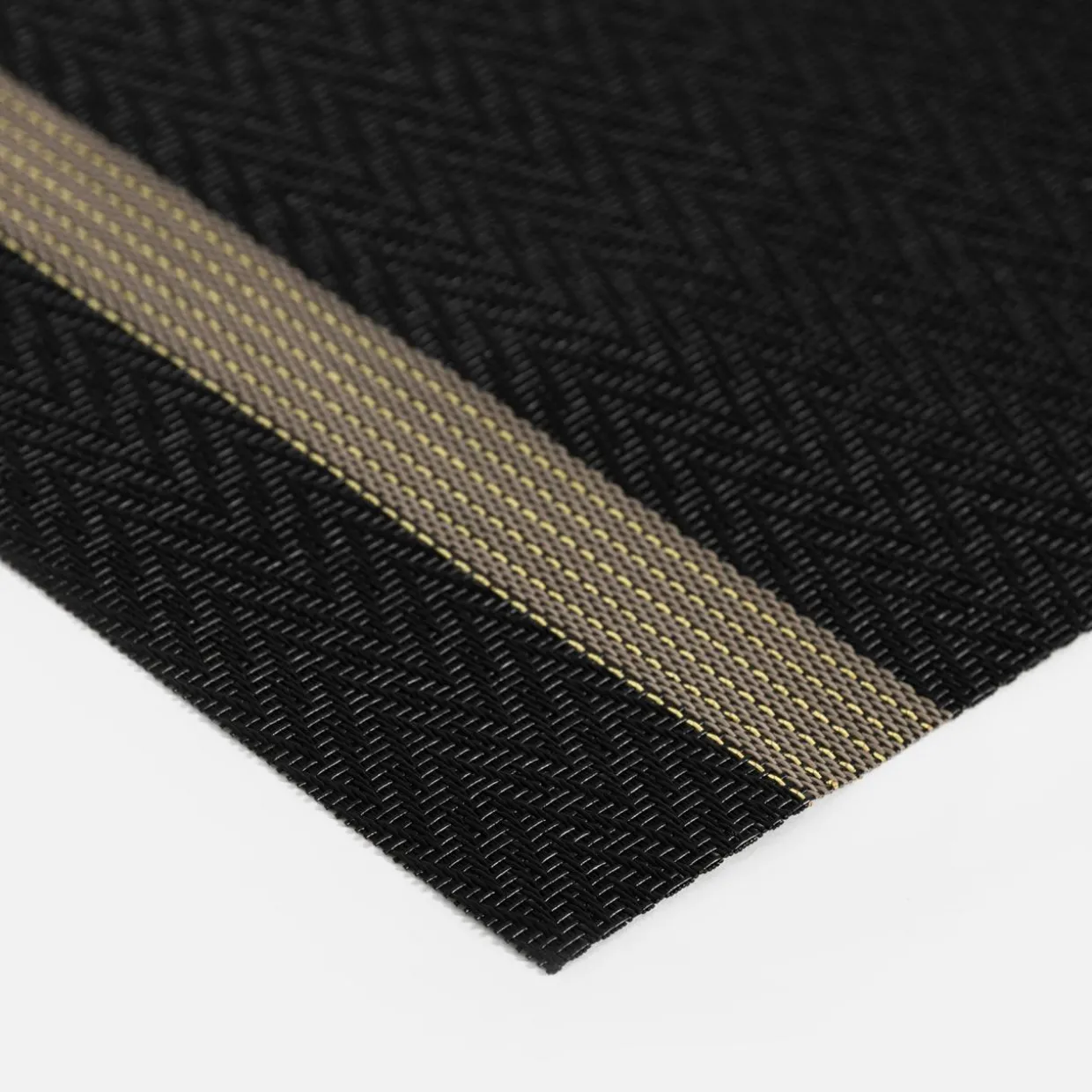 Podkładka na stół czarna w paski 30x45 cm