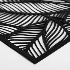 Podkładka na stół LIŚCIE czarne 30x45 cm