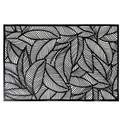 Podkładka na stół liście czarna 45x30 cm