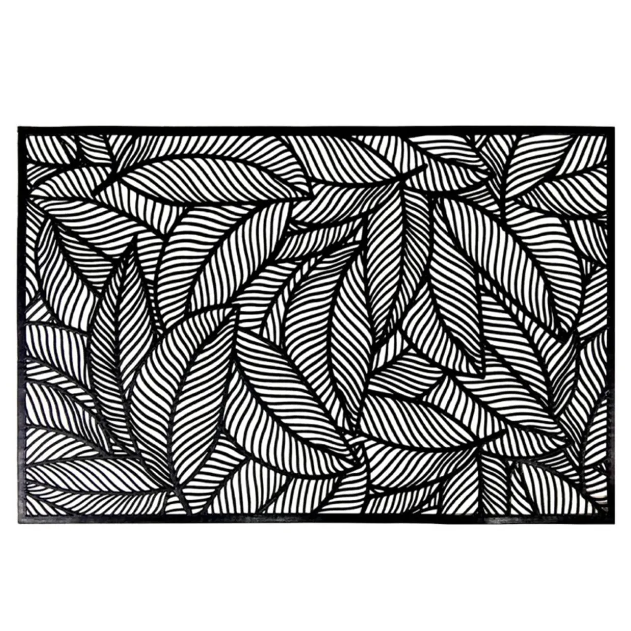 Podkładka na stół liście czarna 45x30 cm