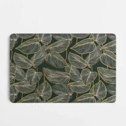 Podkładka na stół LIŚCIE zielona 43,5x28,5 cm