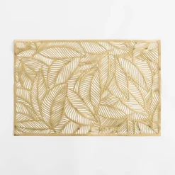 Podkładka na stół LIŚCIE złote 30x45 cm