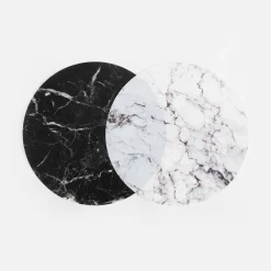 Podkładka na stół okragła biała 38 cm